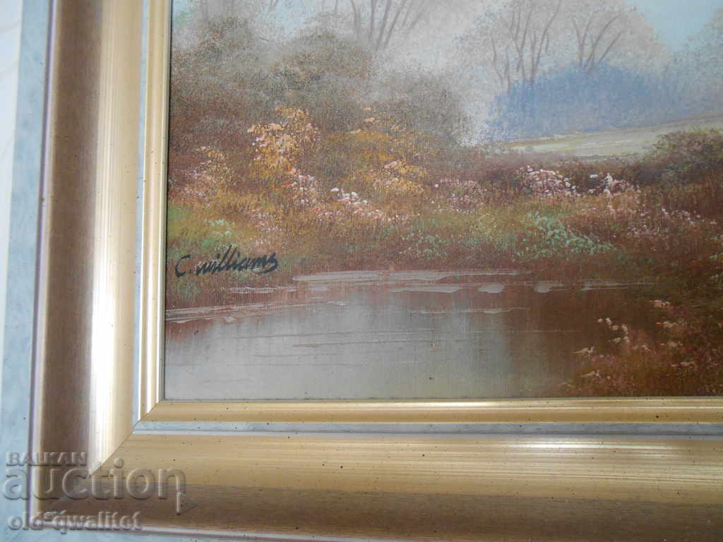 Landscape - Oil painting on canvas, signed - 6 Landscape - Oil painting on canvas, signed - 6