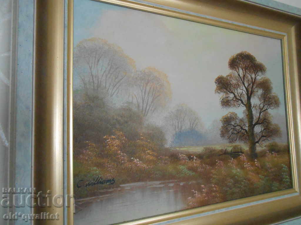 Landscape - Oil painting on canvas, signed - 7 Landscape - Oil painting on canvas, signed - 7