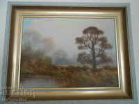 Landscape - Oil painting on canvas, signed