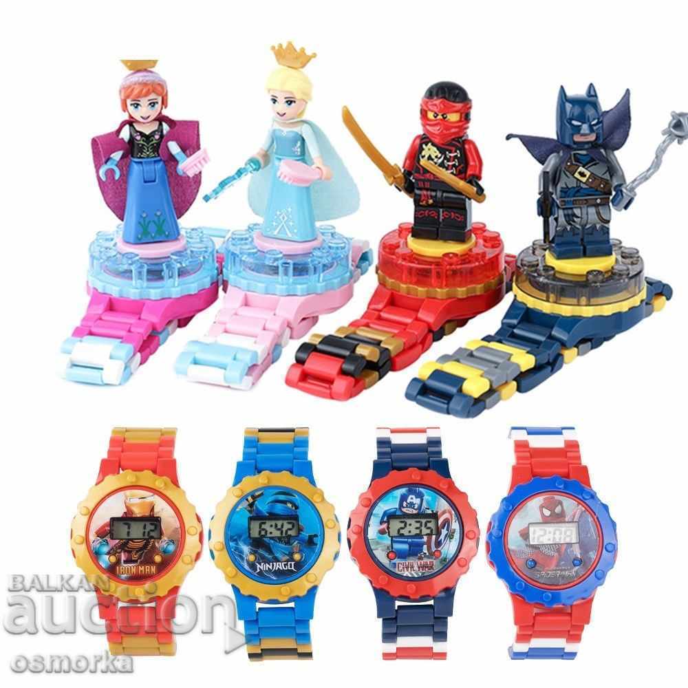 Kids Clock with toy figurine type Anna Frozen Ana with price 16.00 BGN | € 8.18
