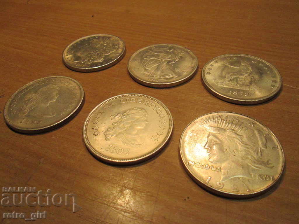 Auction I sell replicas of US dollars - 6 pieces. Auction I sell replicas of US dollars - 6 pieces.