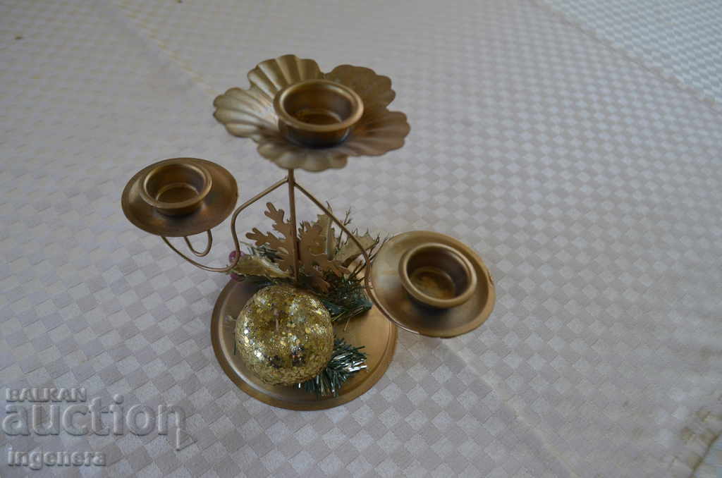 CANDLE, METAL WITH DECORATION with price 4.00 BGN | € 2.05 CANDLE, METAL WITH DECORATION with price 4.00 BGN | € 2.05