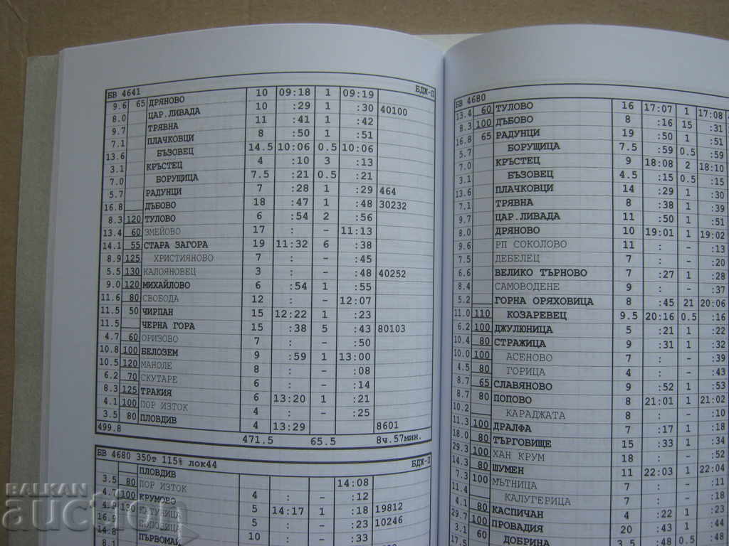 BDZ. Railway transport. Office schedule - 7
