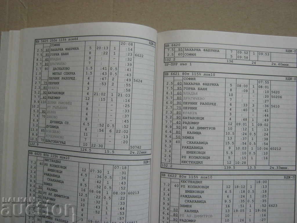 BDZ. Railway transport. Office schedule - 7 BDZ. Railway transport. Office schedule - 7