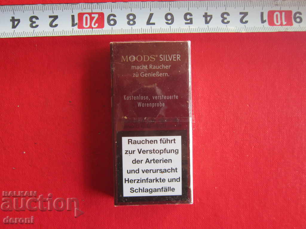 Old box of cigarettes Danneman Moods Silver with price 10.00 BGN | € 5.11 Old box of cigarettes Danneman Moods Silver with price 10.00 BGN | € 5.11