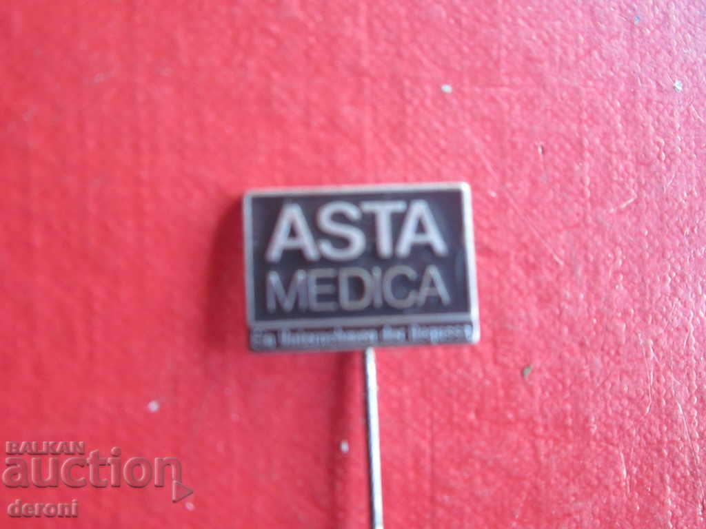 German badge badge Asta Medica with box - 5 German badge badge Asta Medica with box - 5