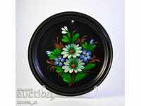 METAL PLATE, HAND-PAINTED - RUSSIA