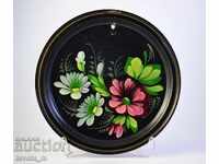METAL PLATE, HAND-PAINTED - RUSSIA