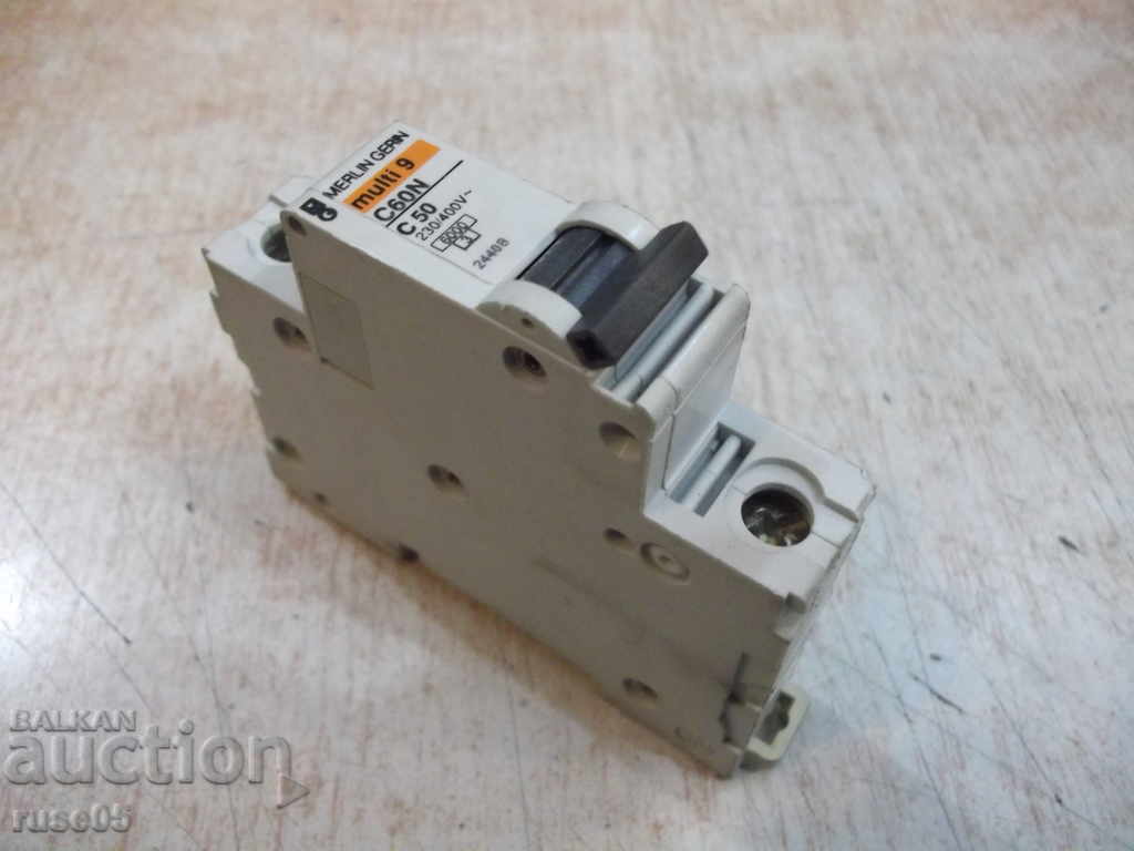 Automatic switch "multi 9 - C60N - C 50" with price 8.00 BGN | € 4.09 Automatic switch "multi 9 - C60N - C 50" with price 8.00 BGN | € 4.09