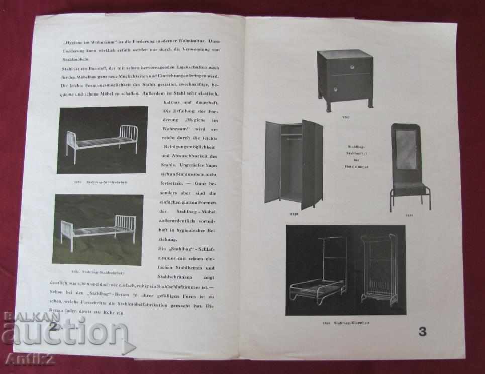 30 Art Deco Advertising Catalog Furniture STAHL UBERALL - 6