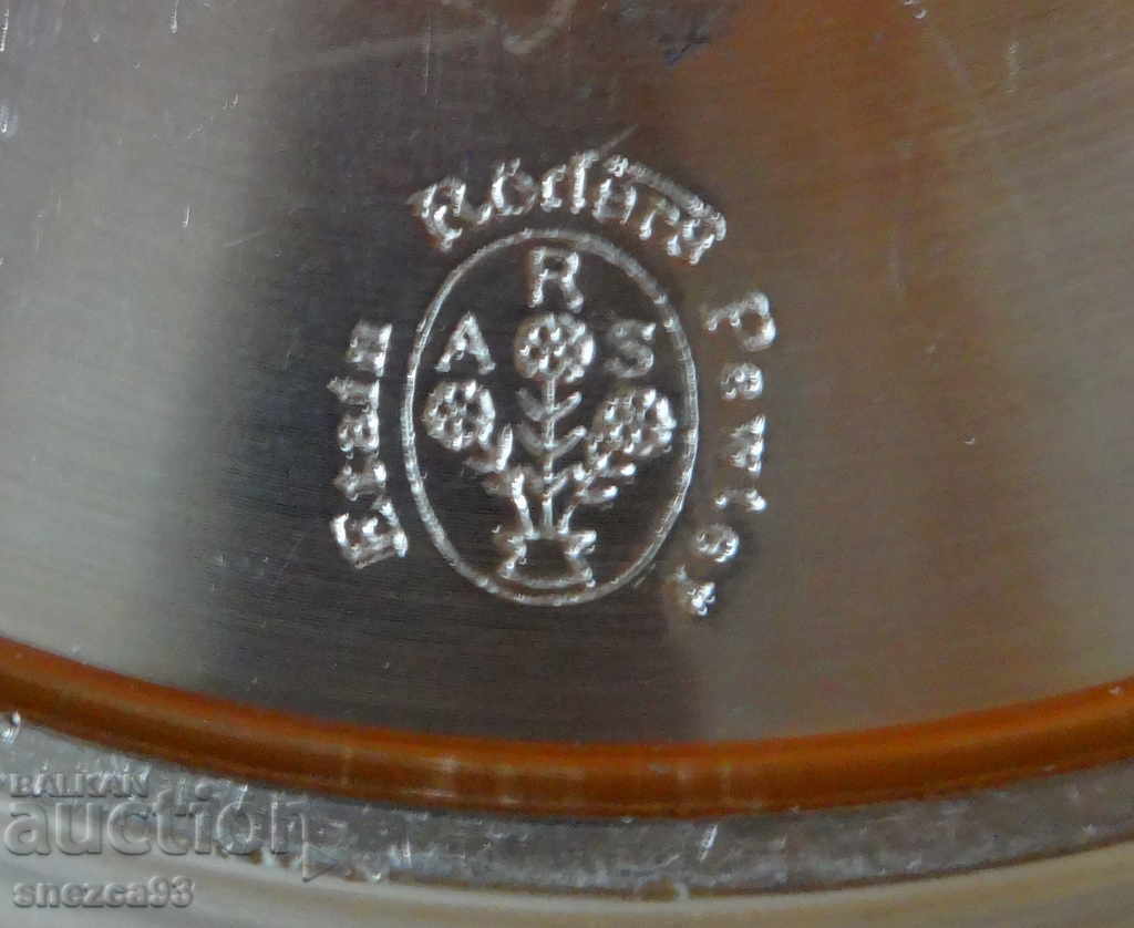 Delivery of Pewter plate with embossed image Harvest, 2 pieces
