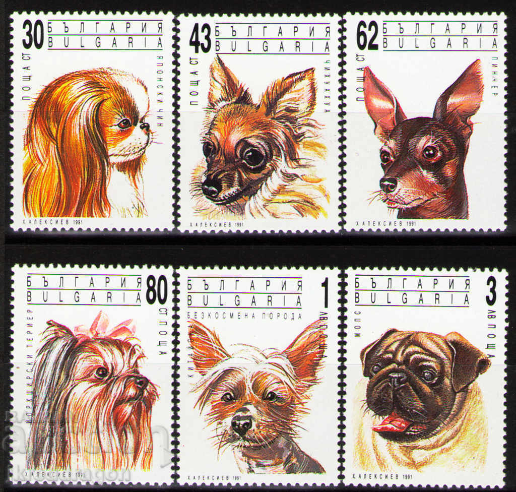 Bulgaria - Dogs 1991 MNH