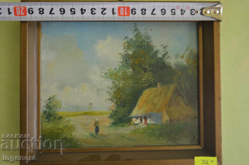 Auction PAINTING OIL PHASER WOOD FRAME Auction PAINTING OIL PHASER WOOD FRAME