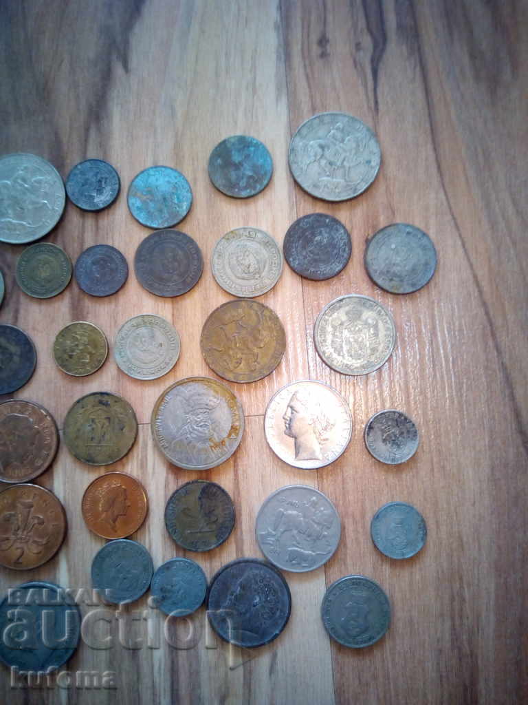 Lot of foreign and Bulgarian coins 44 pieces - 5 Lot of foreign and Bulgarian coins 44 pieces - 5
