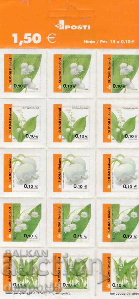 2002. Finland. Flowers - lily of the valley. Self-adhesive.