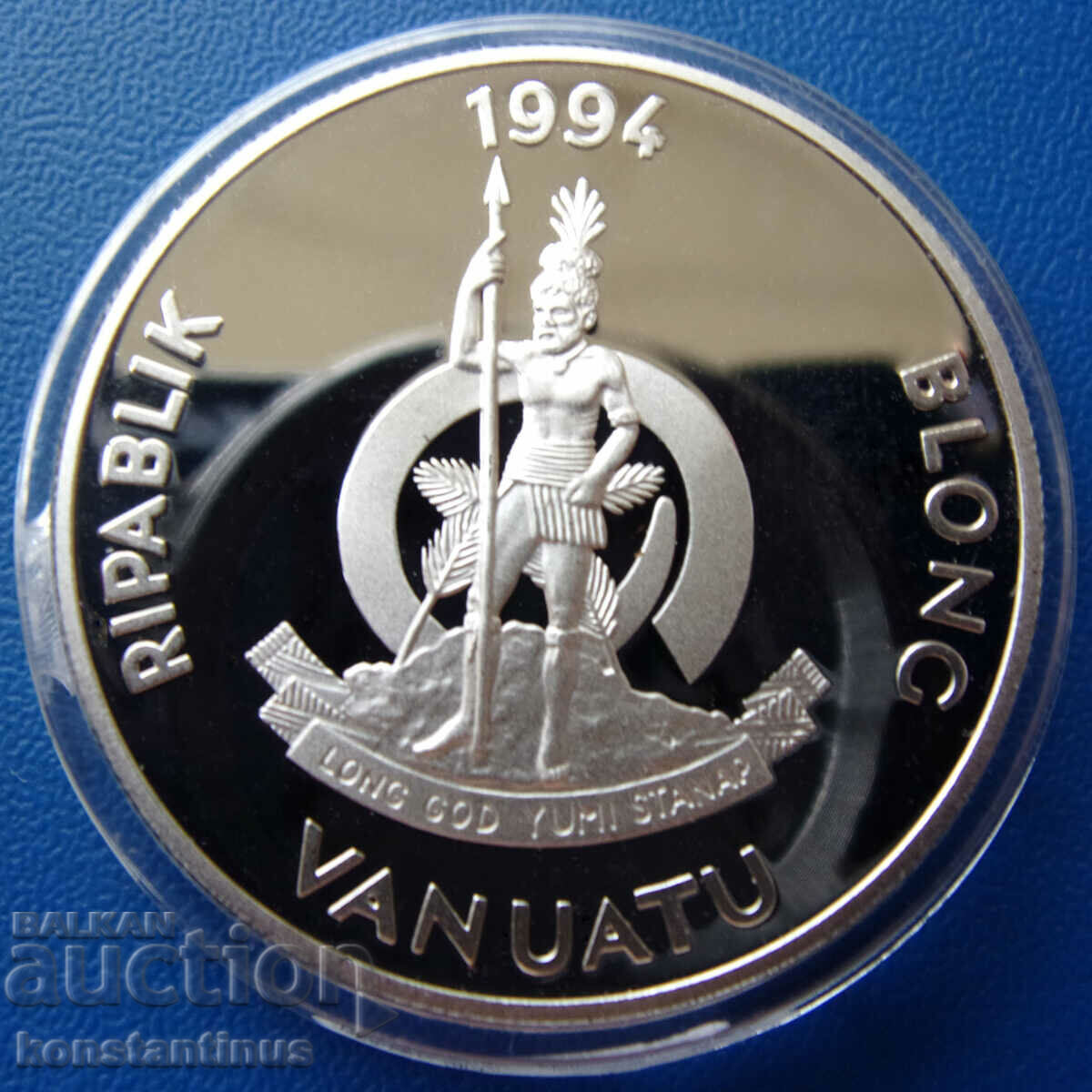 Vanuatu 20 Vatu 1994 Silver PROOF Rar cu preț € 43.46 | 85.00 BGN