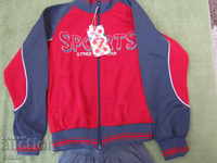 Children 's tracksuit color gray and red red, new, size 122