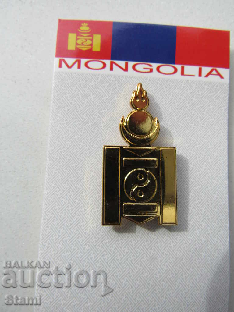 Insignia Soyombo-national Buddhist symbol of Mongolia-magnet