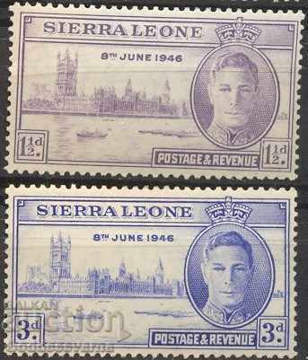 Sierra Leone Victorie 8th 1946 MNH Regele George VI