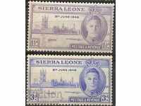 Η νίκη της Σιέρα Λεόνε 8ος 1946 MNH βασιλιάς Γιώργος VI