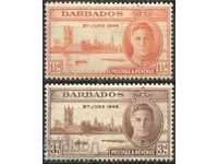 Barbados Victorie 8th 1946 MNH Regele George VI