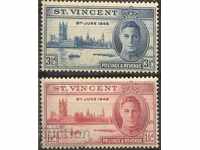 St Vincent Victory 8th 1946 MNH King George VI