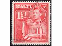 Malta 1938 1½d Scarlet Definitive SG 220 King George VI