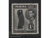 MALTA 1 / - Monetărie neagră MM KGV1 SG226 1938