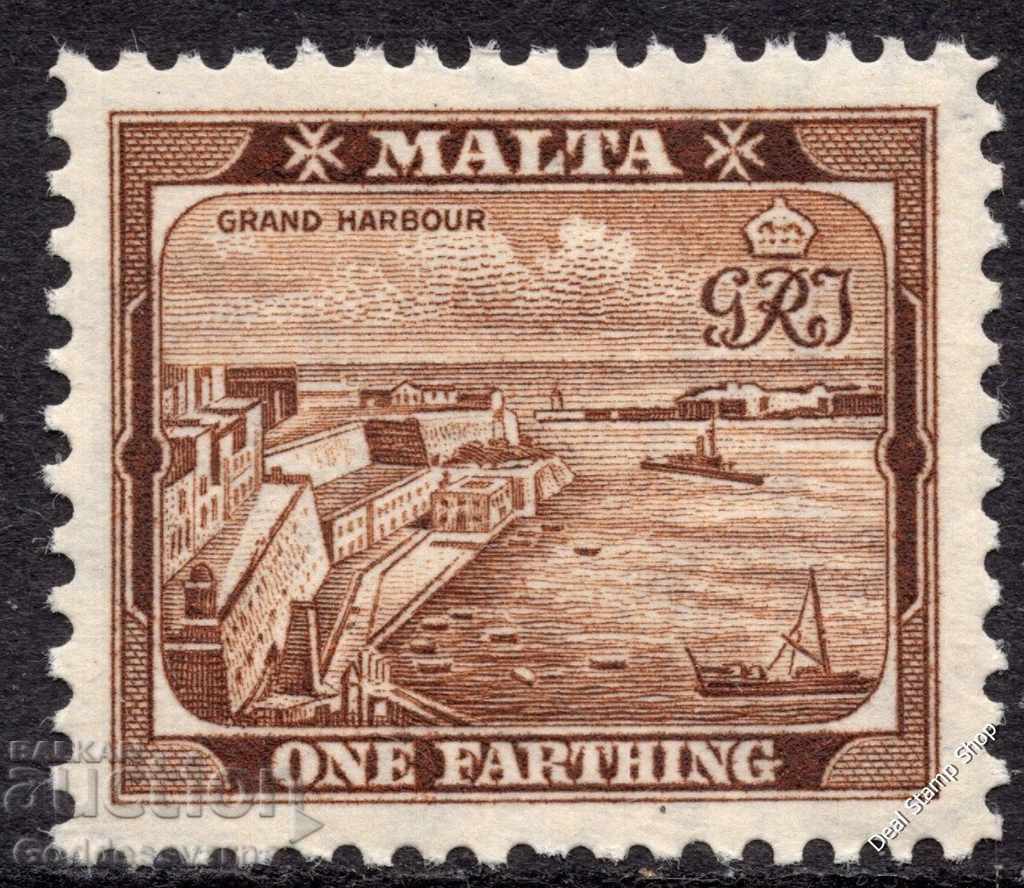 MALTA 1938 ¼d Brown Definitive SG 217 MM