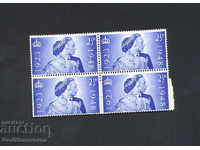 GB 1948 timbre comemorative ~ bloc de argint de nunta