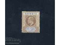 GAMBIA SG62, 4d brown & ultramarine, LH MINT. £ 22