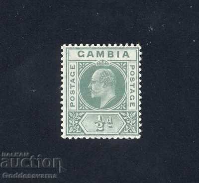 GAMBIA SG45, ½d verde, LH MINT.
