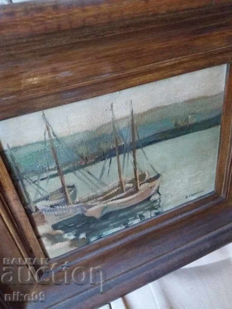 Auction Bronka Gyurova-Alsheh old painting landscape oil paints signature Auction Bronka Gyurova-Alsheh old painting landscape oil paints signature