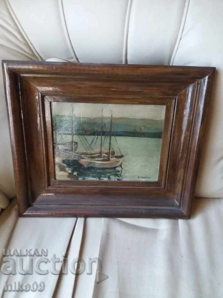 Bronka Gyurova-Alsheh old painting landscape oil paints signature - 6 Bronka Gyurova-Alsheh old painting landscape oil paints signature - 6