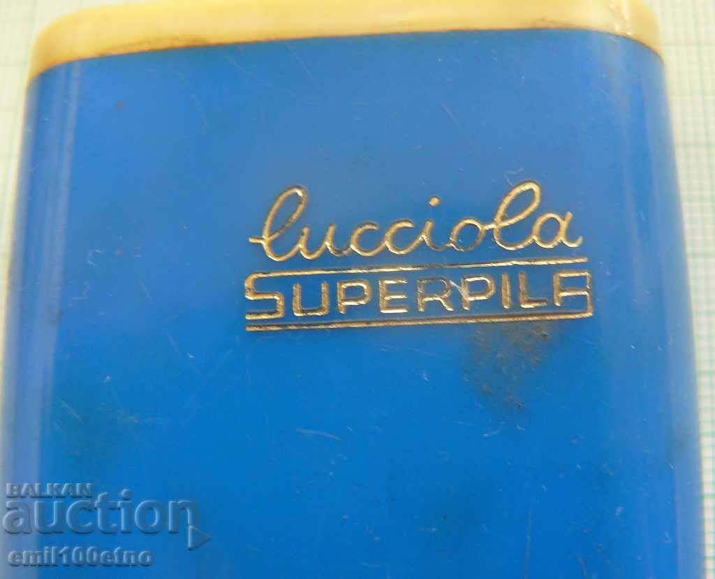 Old Italian flashlight - LUCCIOLA Superpila battery with price 6.00 BGN | € 3.07 Old Italian flashlight - LUCCIOLA Superpila battery with price 6.00 BGN | € 3.07