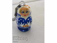 Matryoshka keychain from Russia