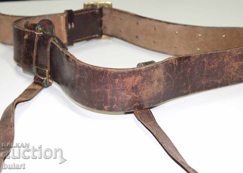 Royal Imperial Military Belt Strap Leather WWW WWW WW1 WW2 - 6 Royal Imperial Military Belt Strap Leather WWW WWW WW1 WW2 - 6