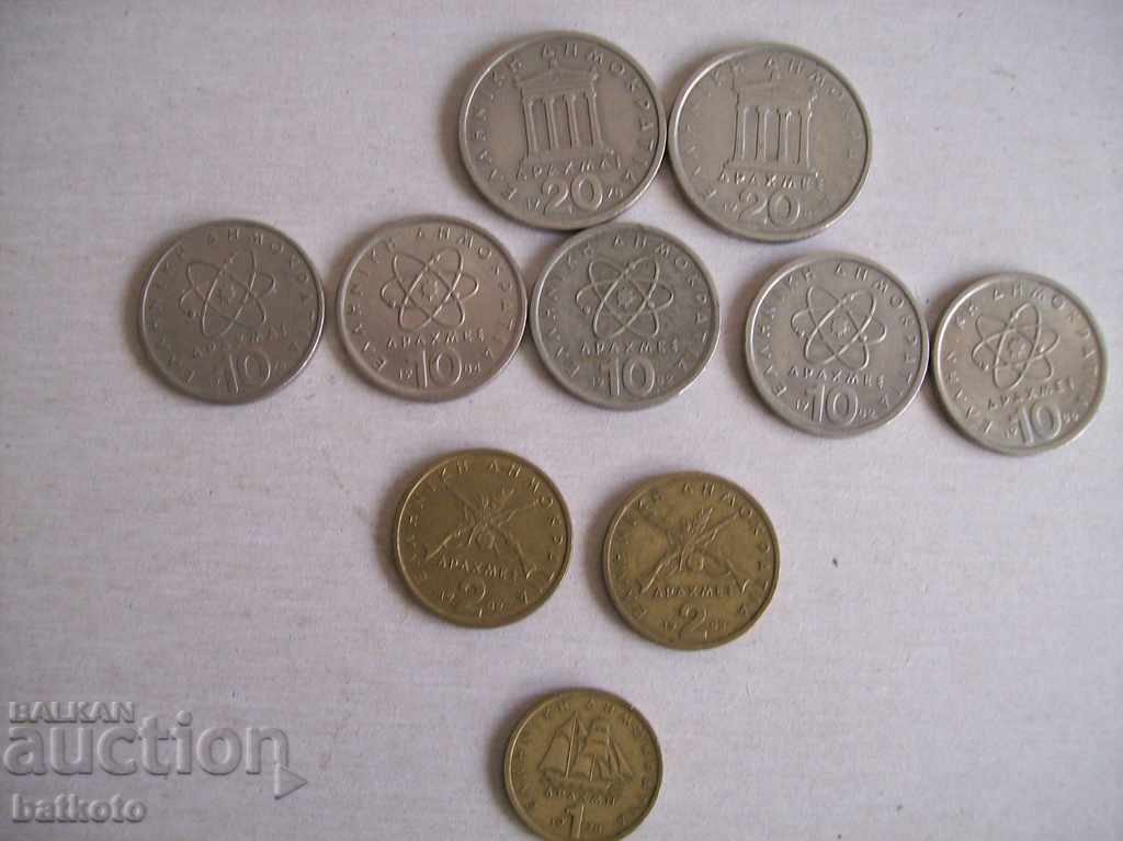 Lot coins from Greece