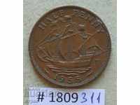 1/2 penny 1958 Regatul Unit