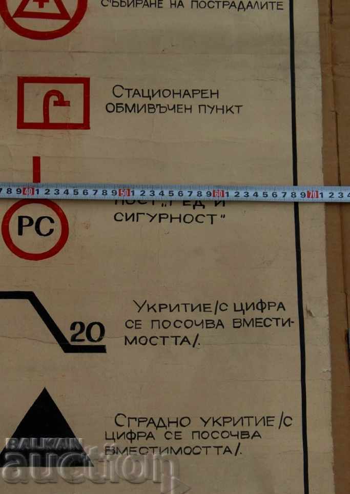 TABLE CIVIL PROTECTION DEFENSE AFISH TABLES PLASTIC WAR - 6