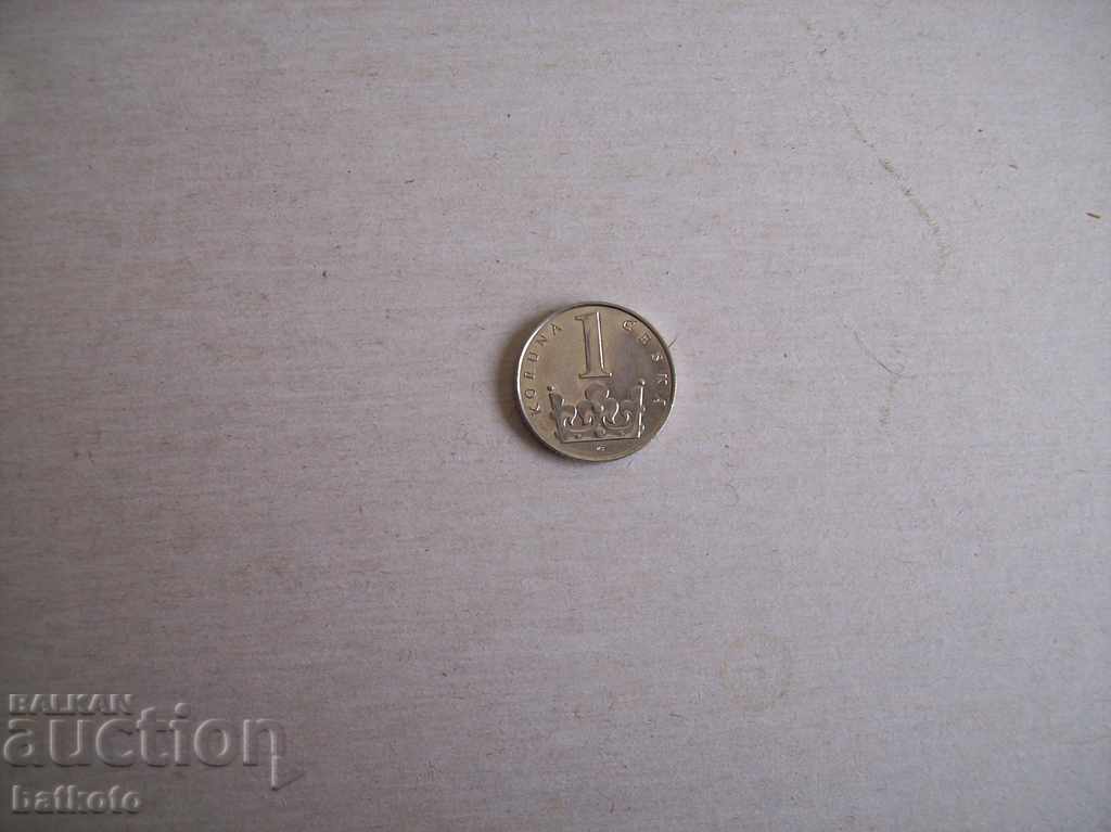 Moneda 1 Crown Republica Cehă