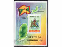 1974. Grenada. Independența. Block.