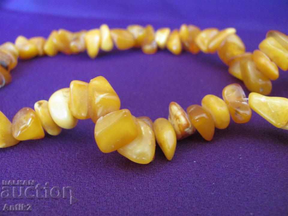 Vintage Women's Necklace Natural Amber Unprocessed 42 g - 6 Vintage Women's Necklace Natural Amber Unprocessed 42 g - 6