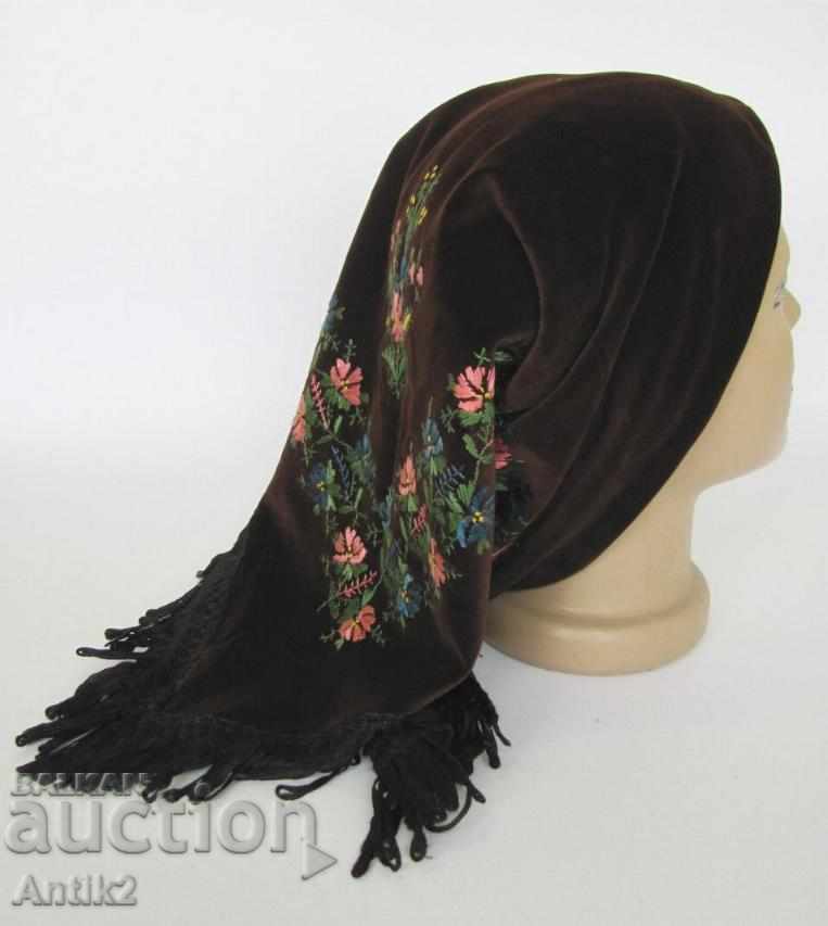 Licitație Secolul al 19-lea doamnelor prosop turcesc de catifea Licitație Secolul al 19-lea doamnelor prosop turcesc de catifea