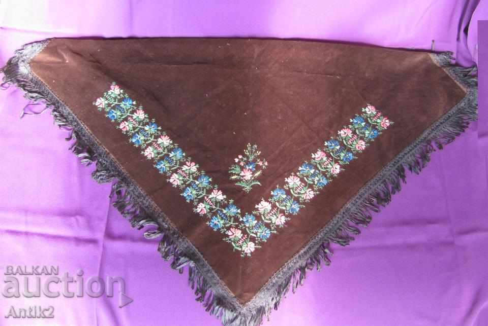 19 век Дамска турска кърпа за глава кадифе