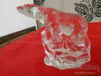 Swedish Paperweight, Statue Crystal Glass MOTHER
