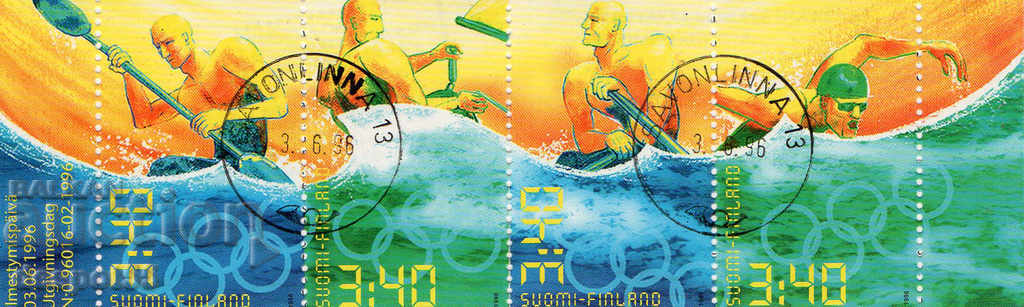 1996. Finland. Olympic Games 100 Years. Strip booklet.