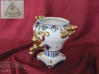 Old Samovar porcelain, gilded Russia