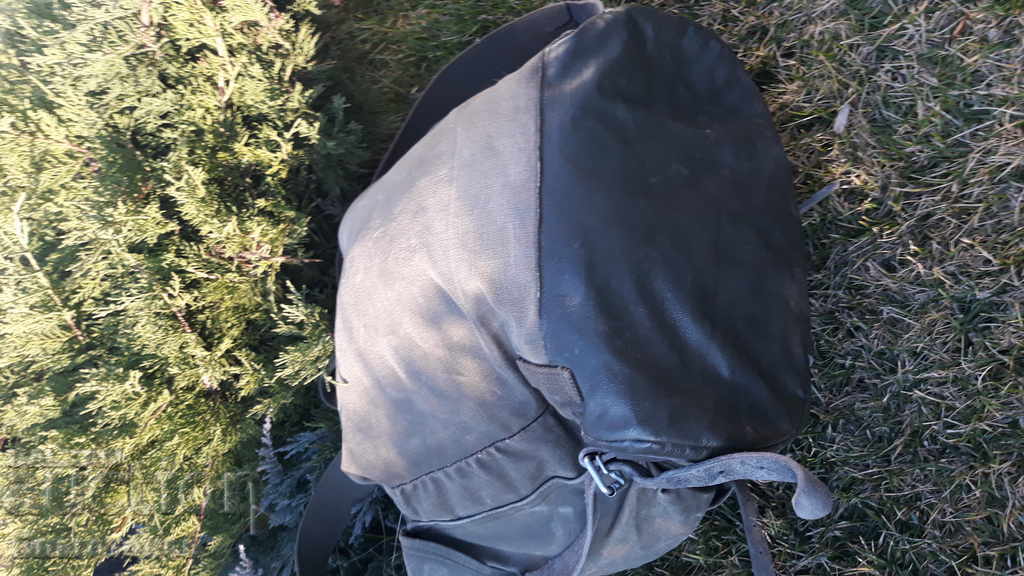 Delivery of Old military backpack Delivery of Old military backpack