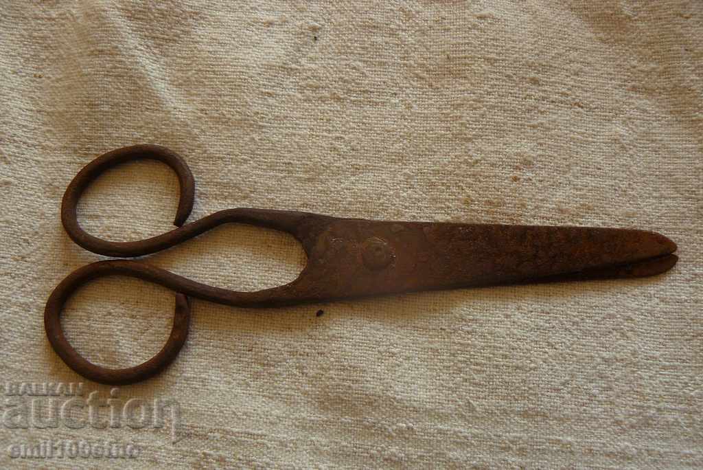 Old forged scissors